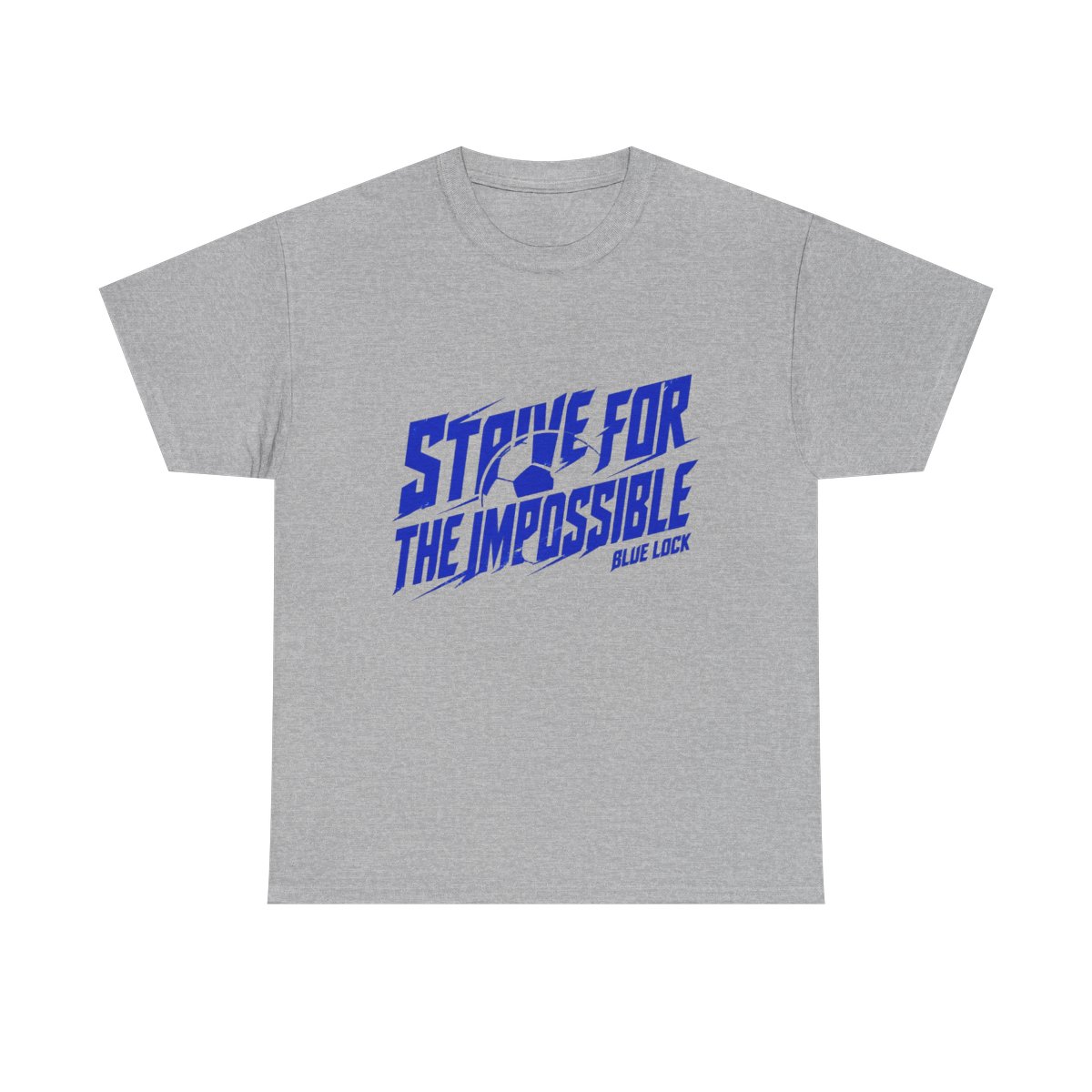 Blue Lock "STRIVE FOR THE IMPOSSIBLE" Unisex Tee - alternate angle 3, merchandise