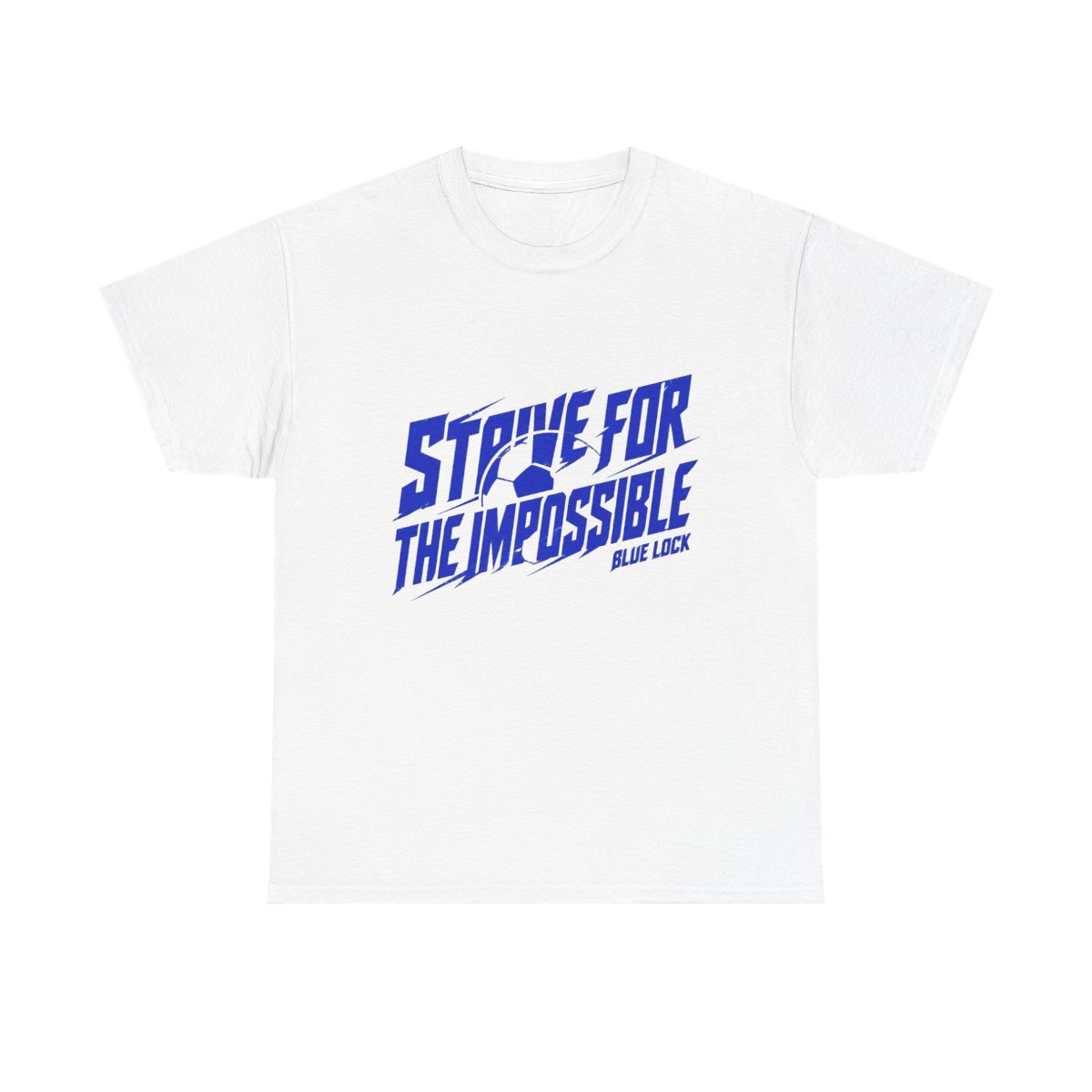 Blue Lock "STRIVE FOR THE IMPOSSIBLE" Unisex Tee - alternate angle 2, merchandise