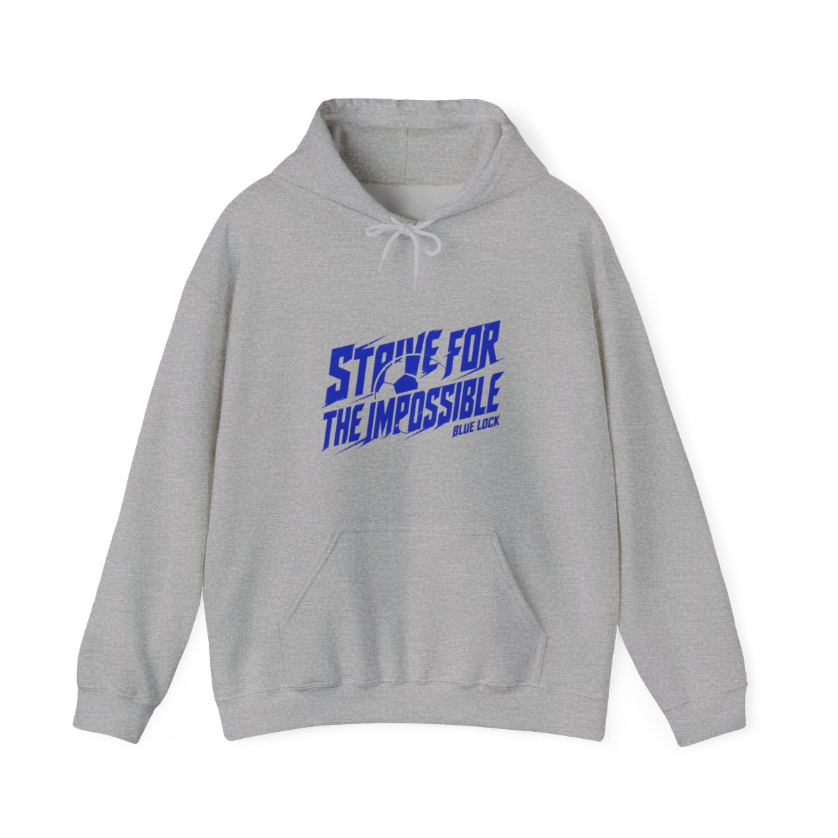 Blue Lock "STRIVE FOR THE IMPOSSIBLE" Hoodie - alternate angle 2, merchandise