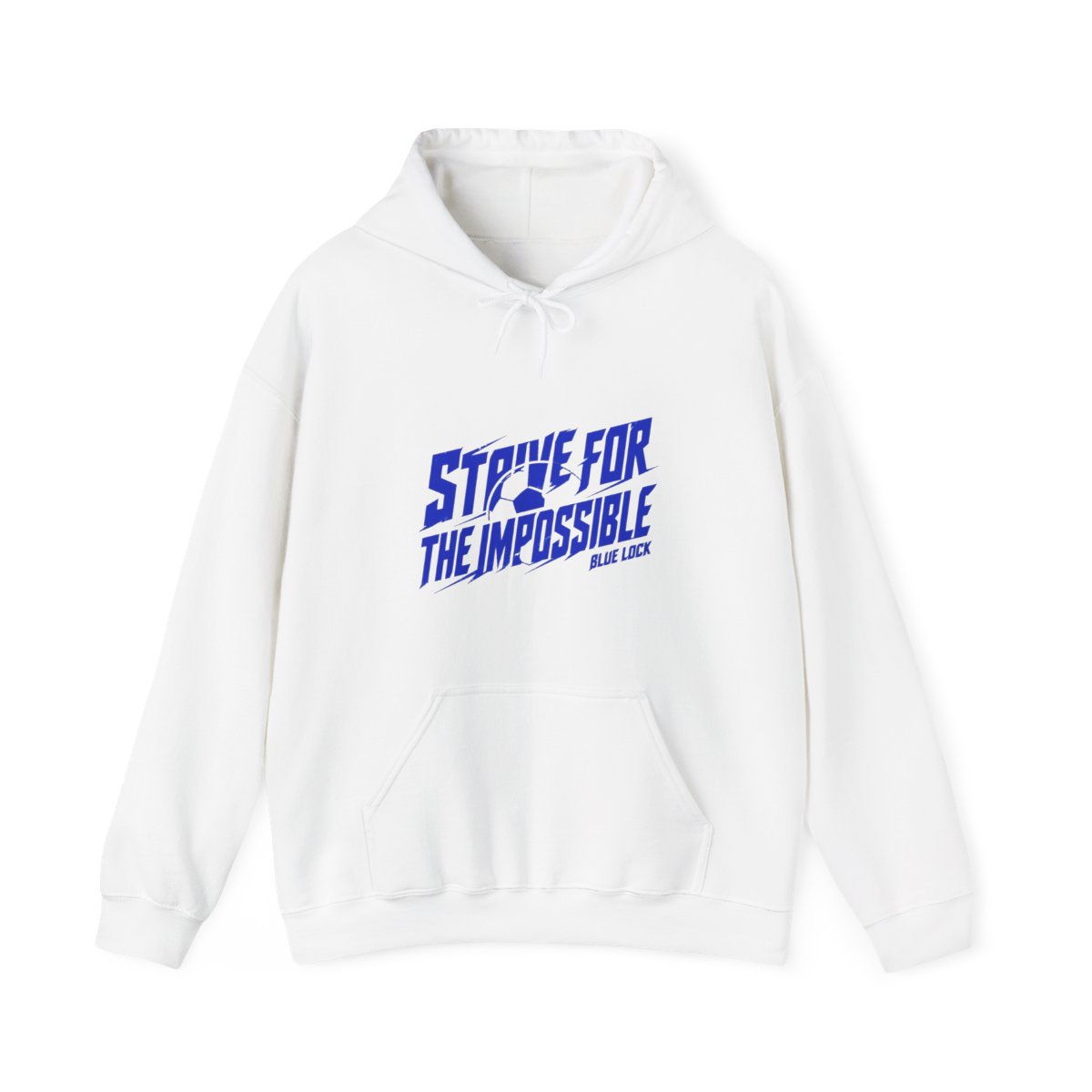 Blue Lock "STRIVE FOR THE IMPOSSIBLE" Hoodie - alternate angle 3, merchandise