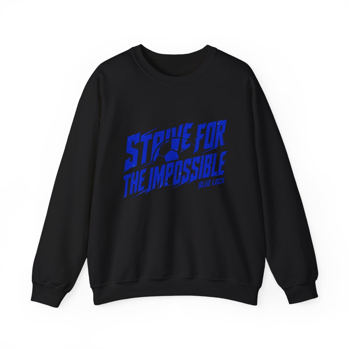 Blue Lock "STRIVE FOR THE IMPOSSIBLE" Crewneck - alternate angle 3, merchandise