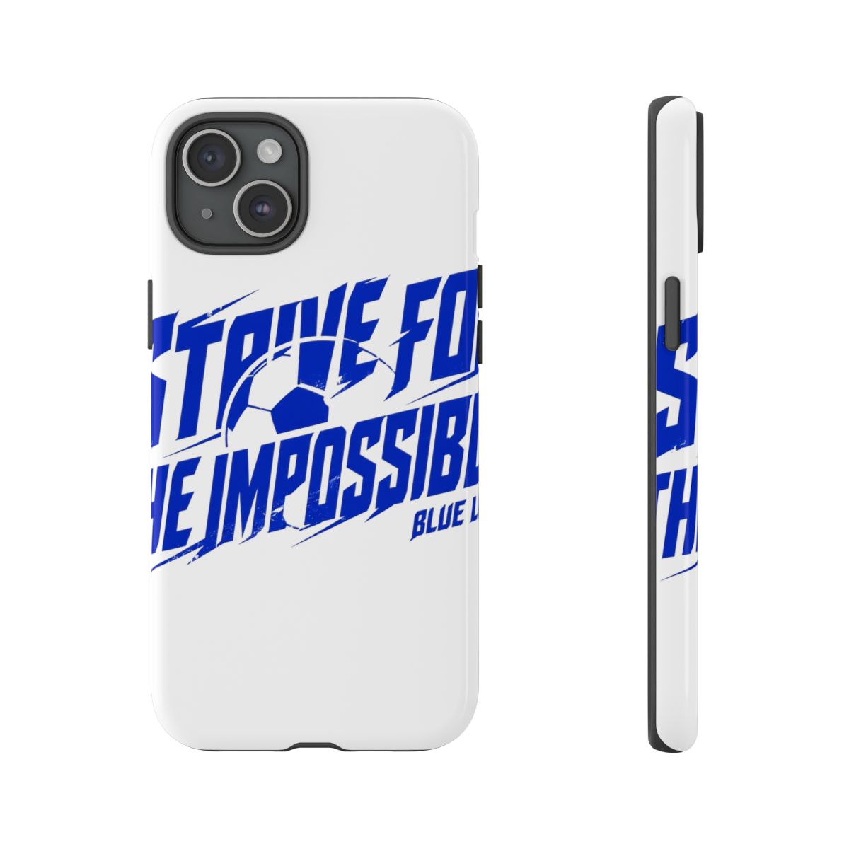 Blue Lock "STRIVE FOR THE IMPOSSIBLE" Phone Case - alternate angle 3, merchandise