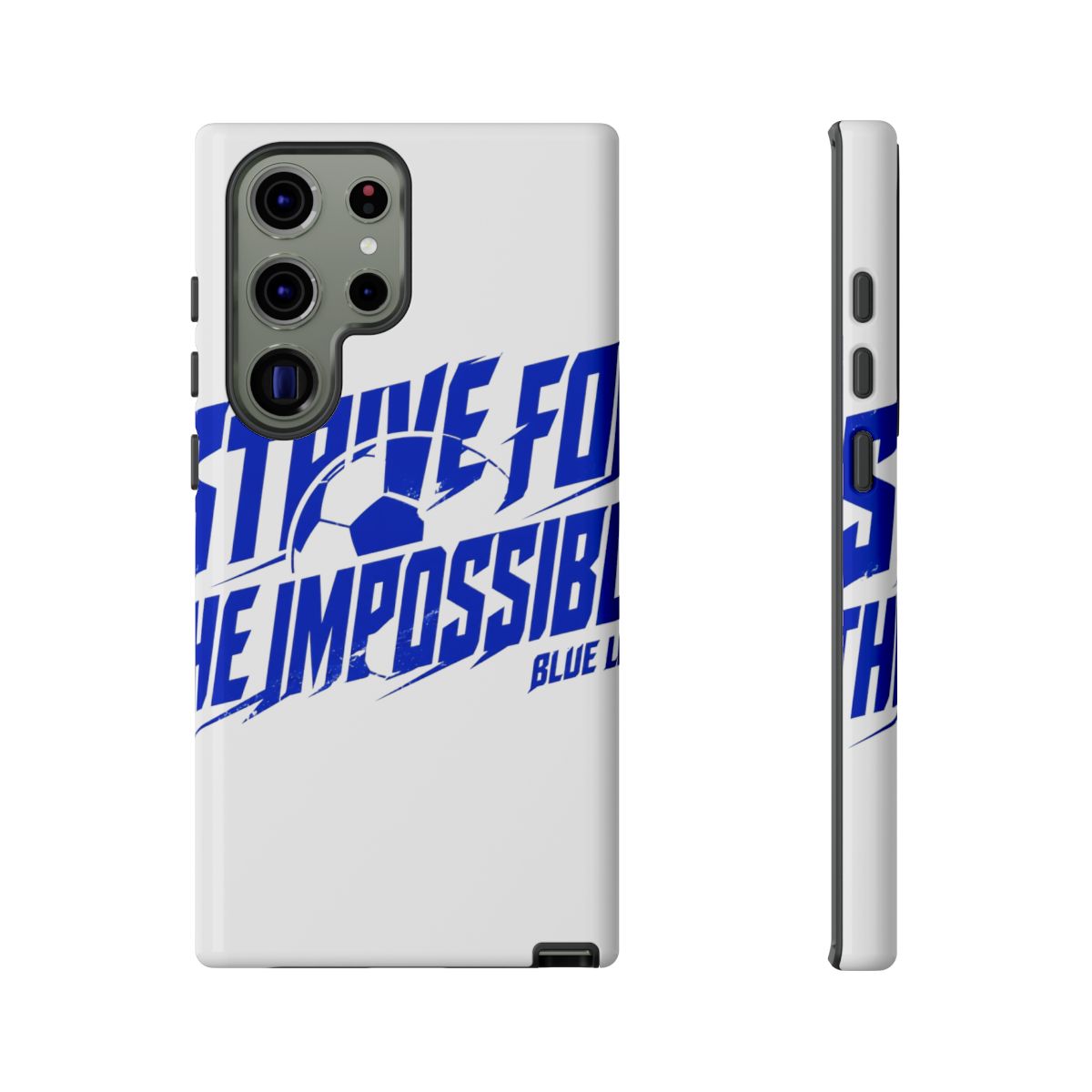 Blue Lock "STRIVE FOR THE IMPOSSIBLE" Phone Case - alternate angle 1, merchandise