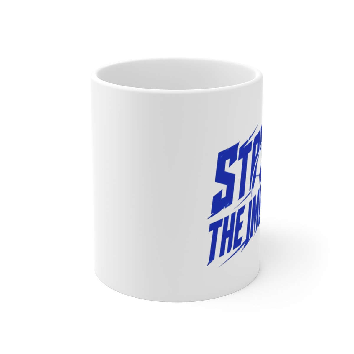 Blue Lock "STRIVE FOR THE IMPOSSIBLE" White Mug - alternate angle 1, merchandise