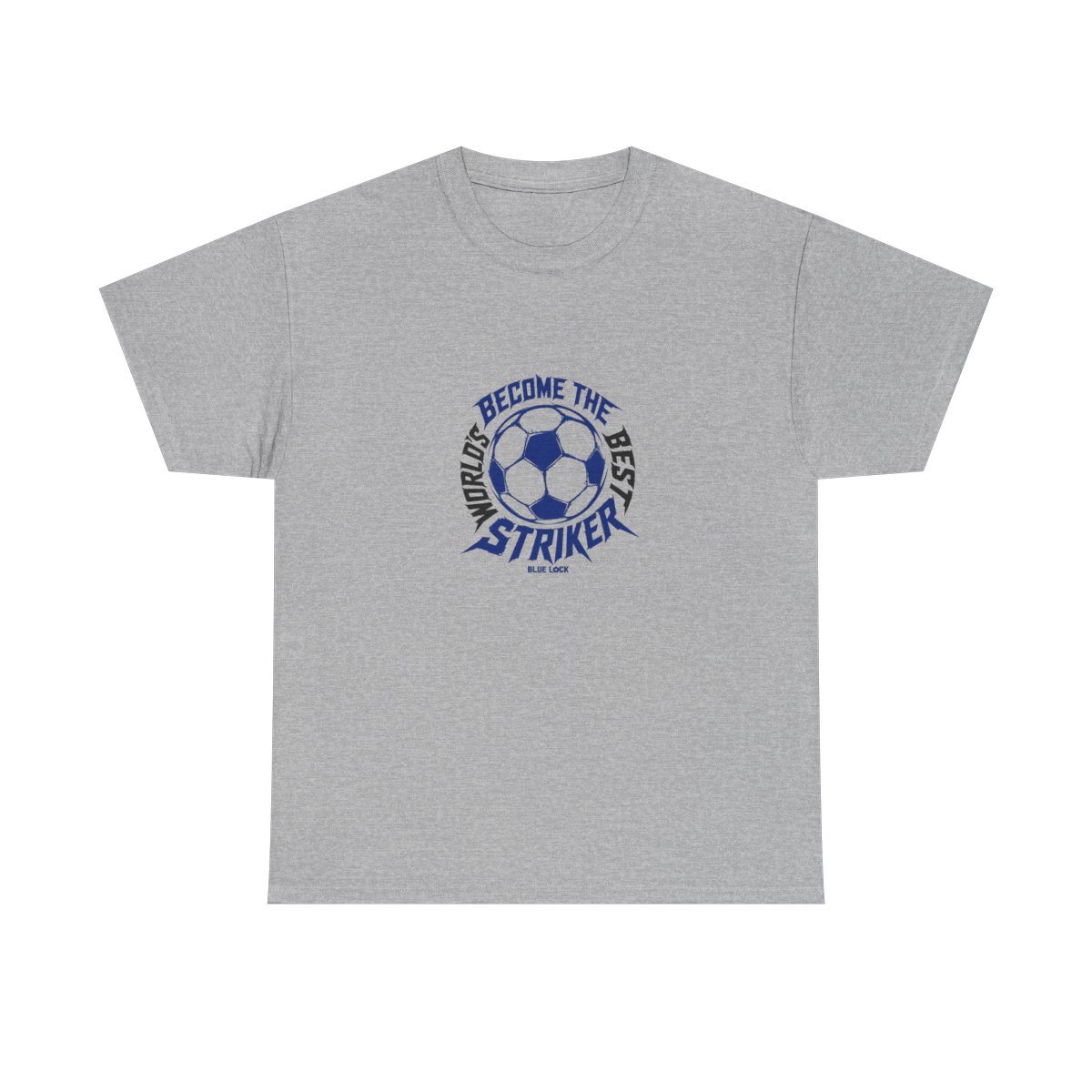 Blue Lock "BECOME THE WORLD’S BEST STRIKER" Unisex Tee - alternate angle 3, merchandise