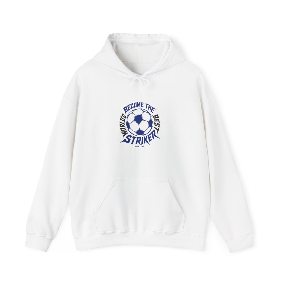 Blue Lock "BECOME THE WORLD’S BEST STRIKER" Hoodie - alternate angle 2, merchandise