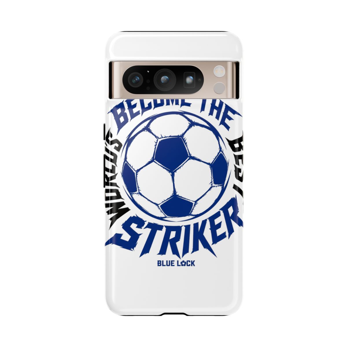 Blue Lock "BECOME THE WORLD’S BEST STRIKER" Phone Case - alternate angle 1, merchandise