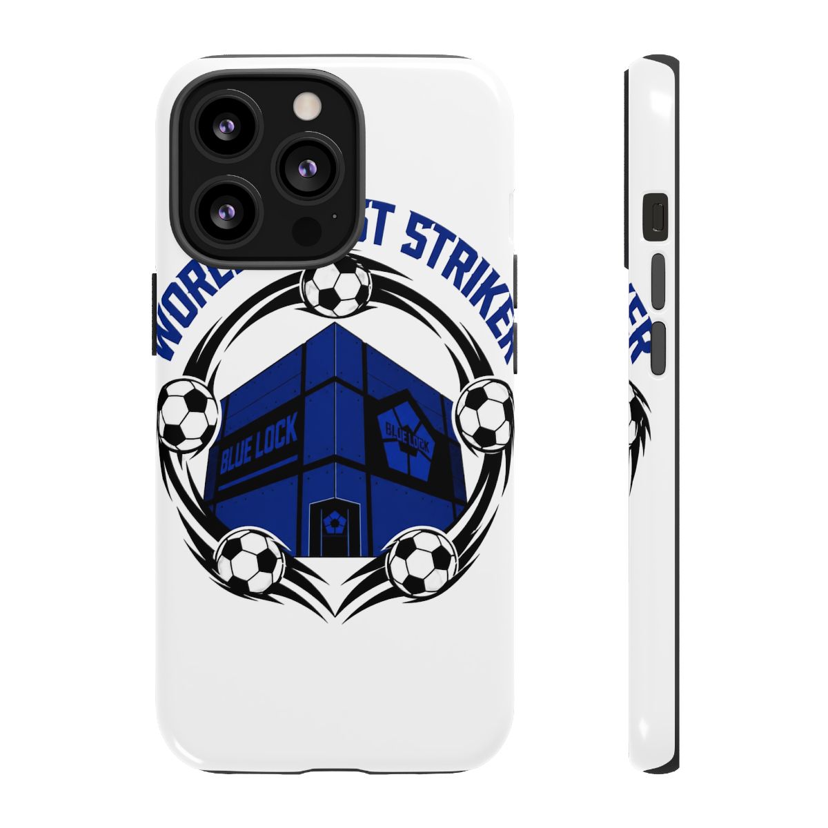 Blue Lock "World’s Best Striker" Phone Case - alternate angle 2, merchandise