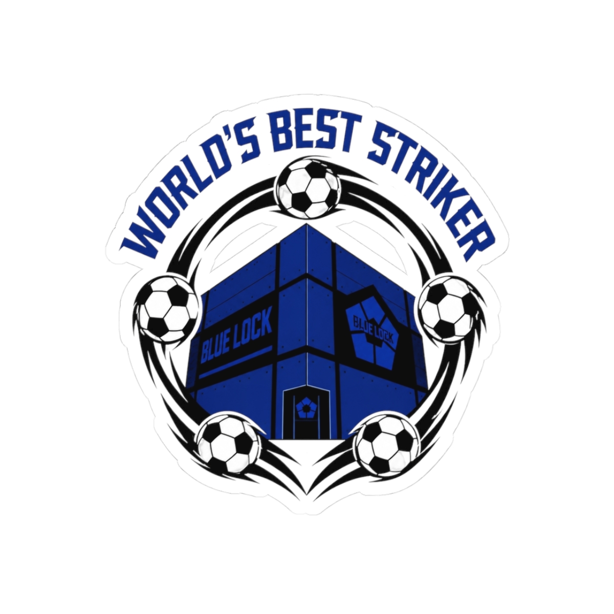 Blue Lock "World’s Best Striker" Sticker - alternate angle 1, merchandise