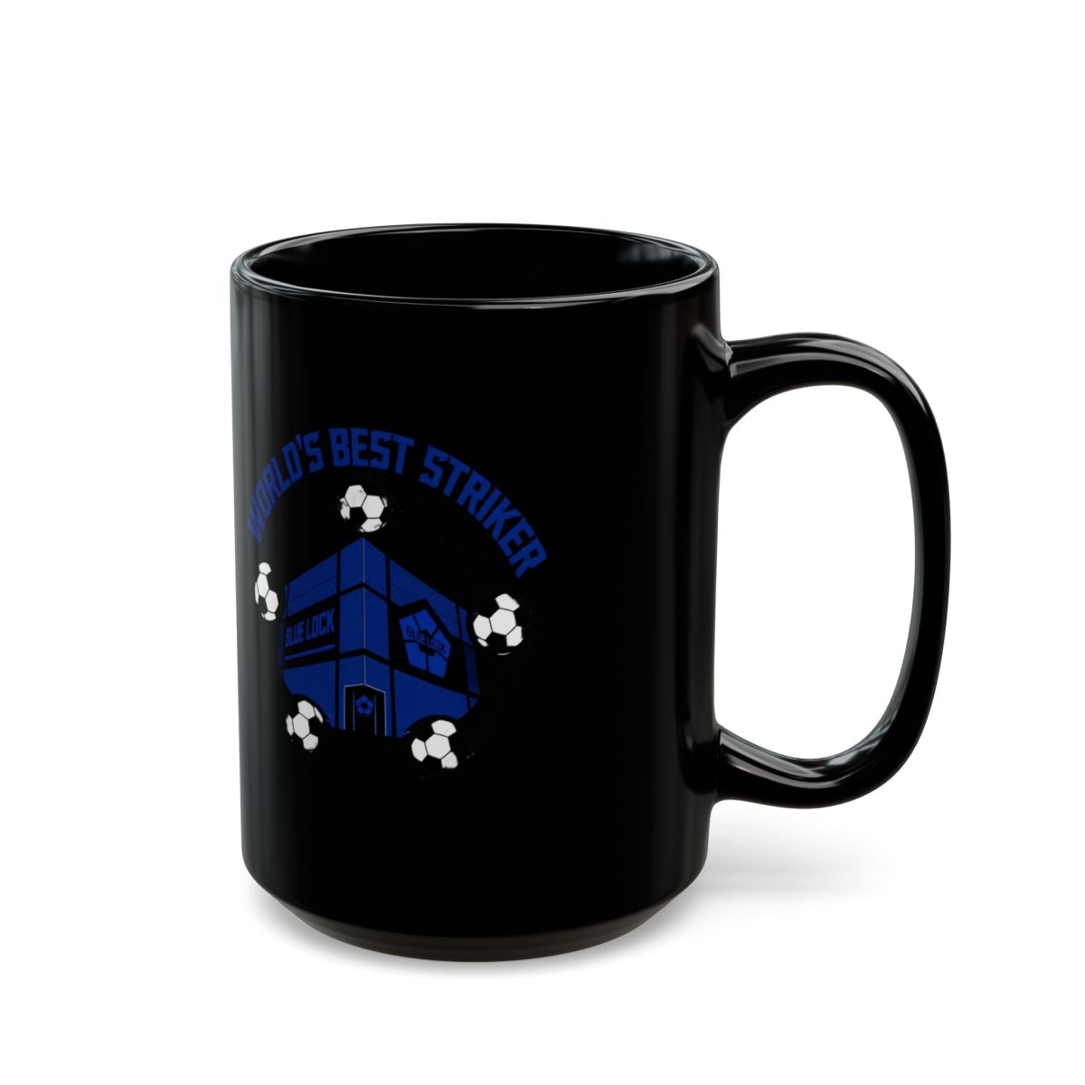 Blue Lock "World’s Best Striker" Black Mug - alternate angle 5, merchandise