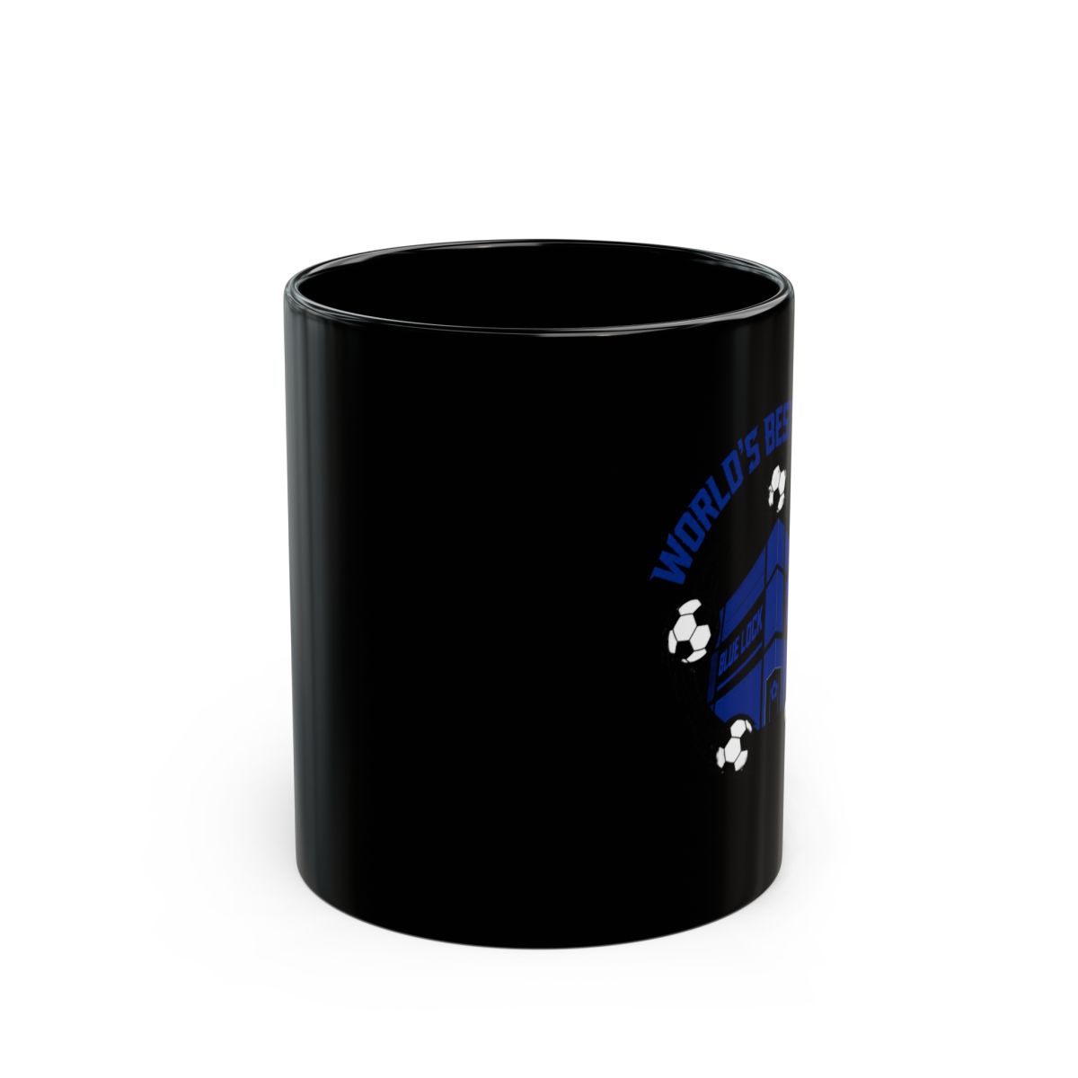Blue Lock "World’s Best Striker" Black Mug - alternate angle 2, merchandise