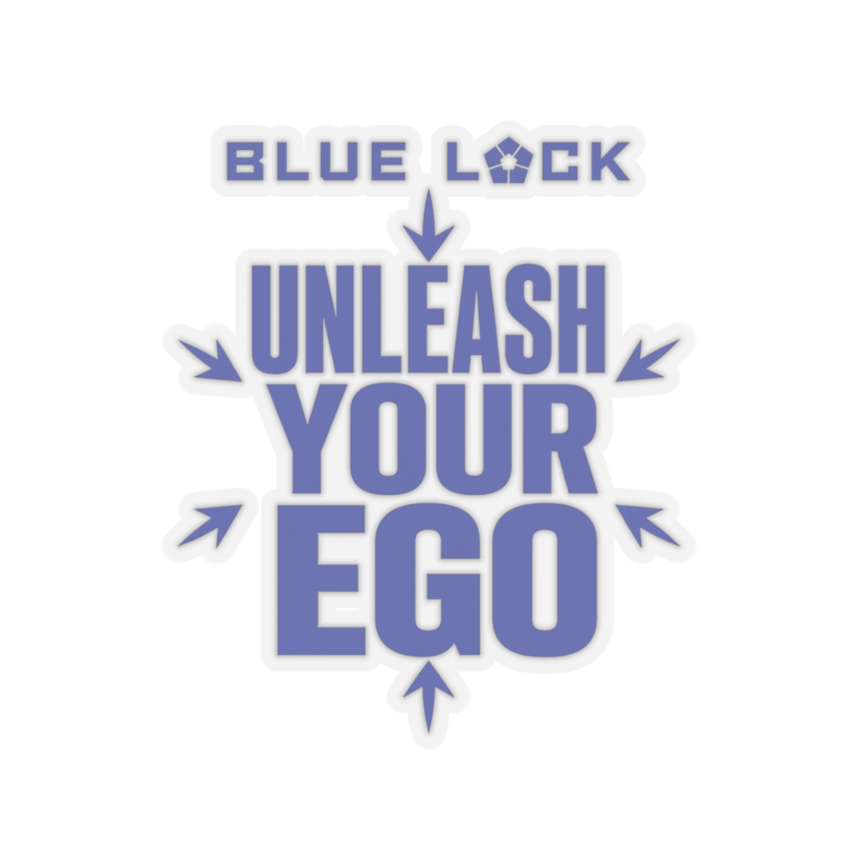 Blue Lock "Unleash Your Ego" Sticker - alternate angle 2, merchandise