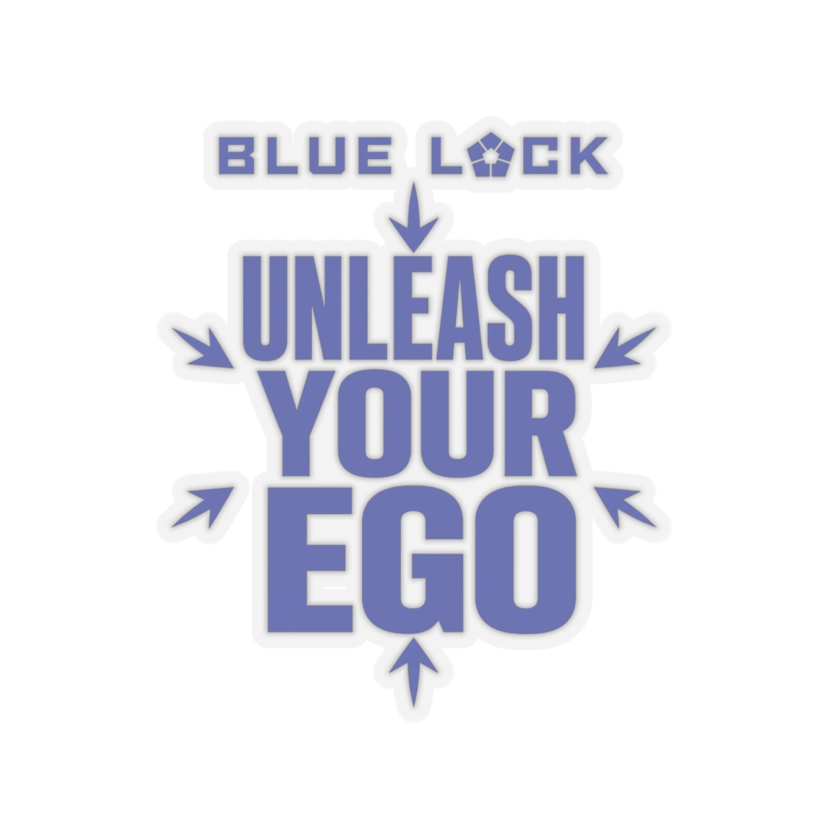 Blue Lock "Unleash Your Ego" Sticker - alternate angle 4, merchandise