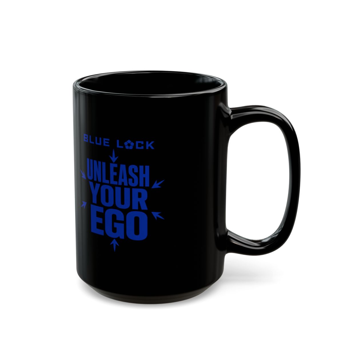 Blue Lock "Unleash Your Ego" Black Mug