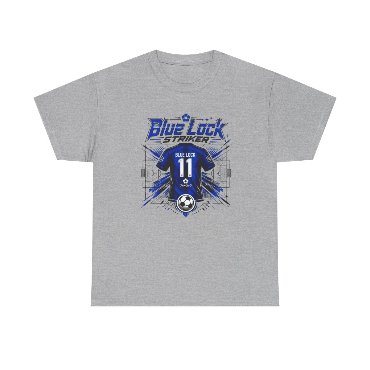 Blue Lock "Blue Lock Striker" Unisex Tee - alternate angle 2, merchandise