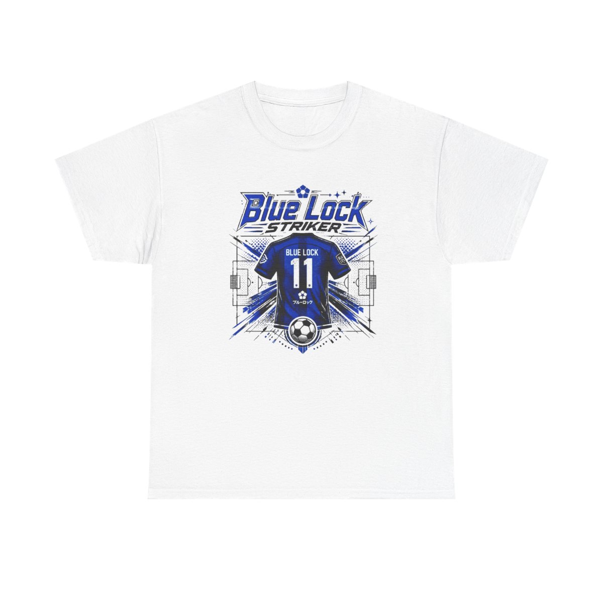 Blue Lock "Blue Lock Striker" Unisex Tee - alternate angle 3, merchandise