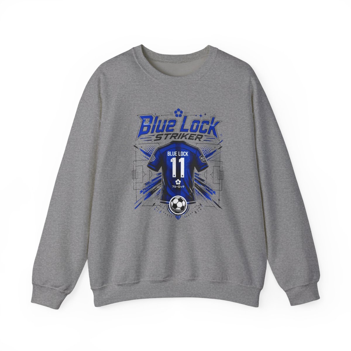 Blue Lock "Blue Lock Striker" Crewneck - alternate angle 2, merchandise
