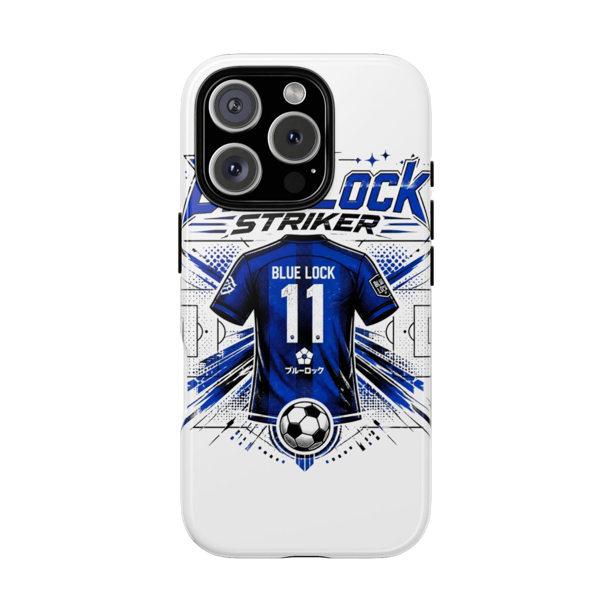 Blue Lock "Blue Lock Striker" Phone Case - alternate angle 3, merchandise