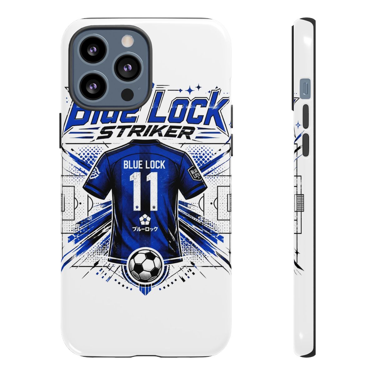 Blue Lock "Blue Lock Striker" Phone Case - alternate angle 2, merchandise