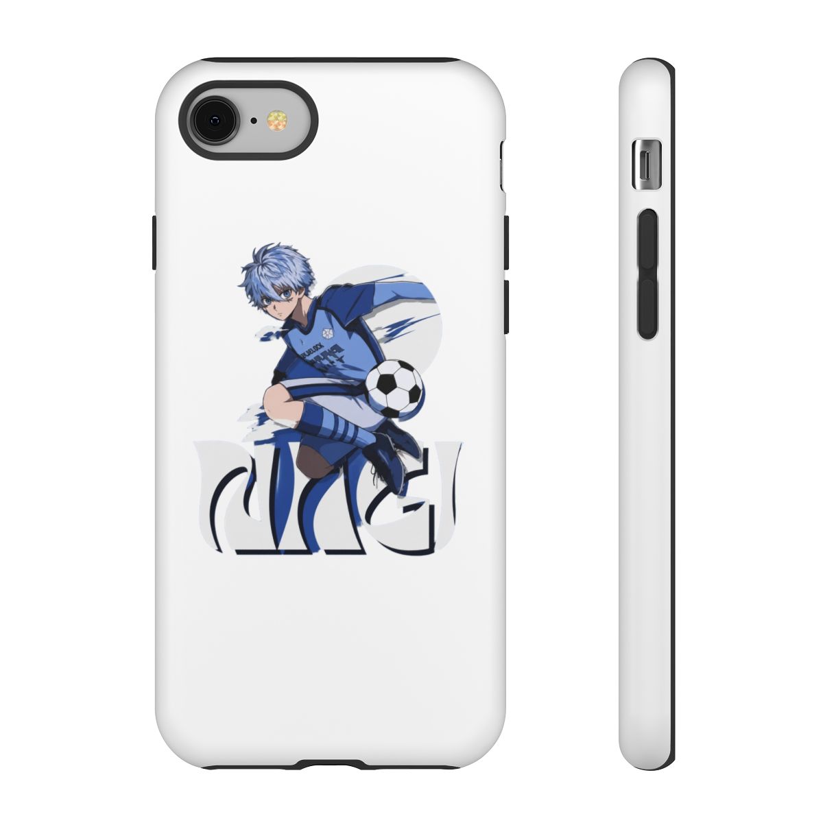 seishirou Nagi fan art design anime blue lock Phone Case - alternate angle 1, merchandise
