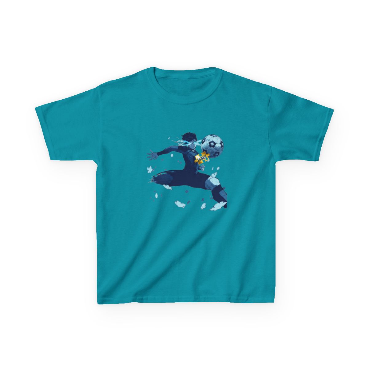 Isagi Yoichi - Blue Lock Kids T-Shirt - alternate angle 2, merchandise