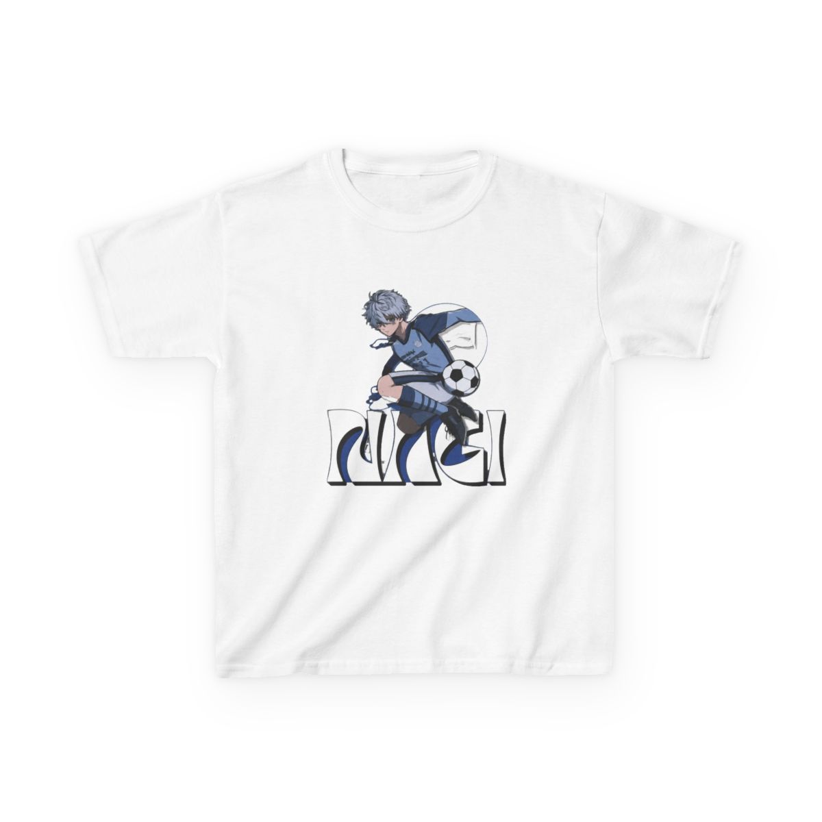 seishirou Nagi fan art design anime blue lock Kids T-Shirt