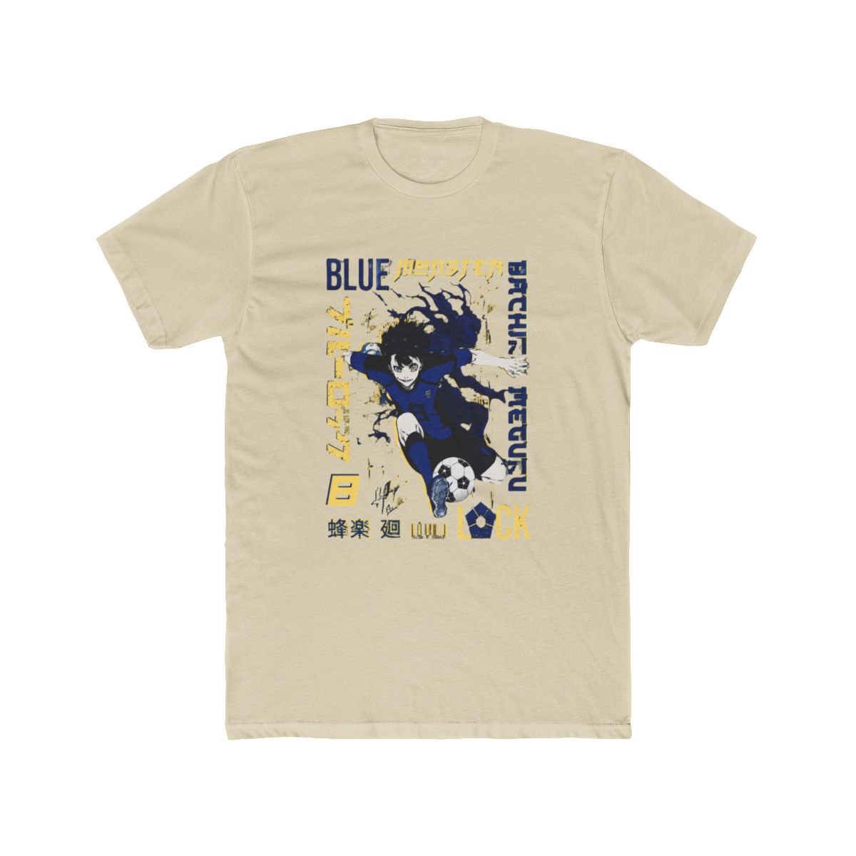 Blue Monster Bachira Meguru Lock Blue Lock Anime Football Fan T Shirt - alternate angle 5, merchandise