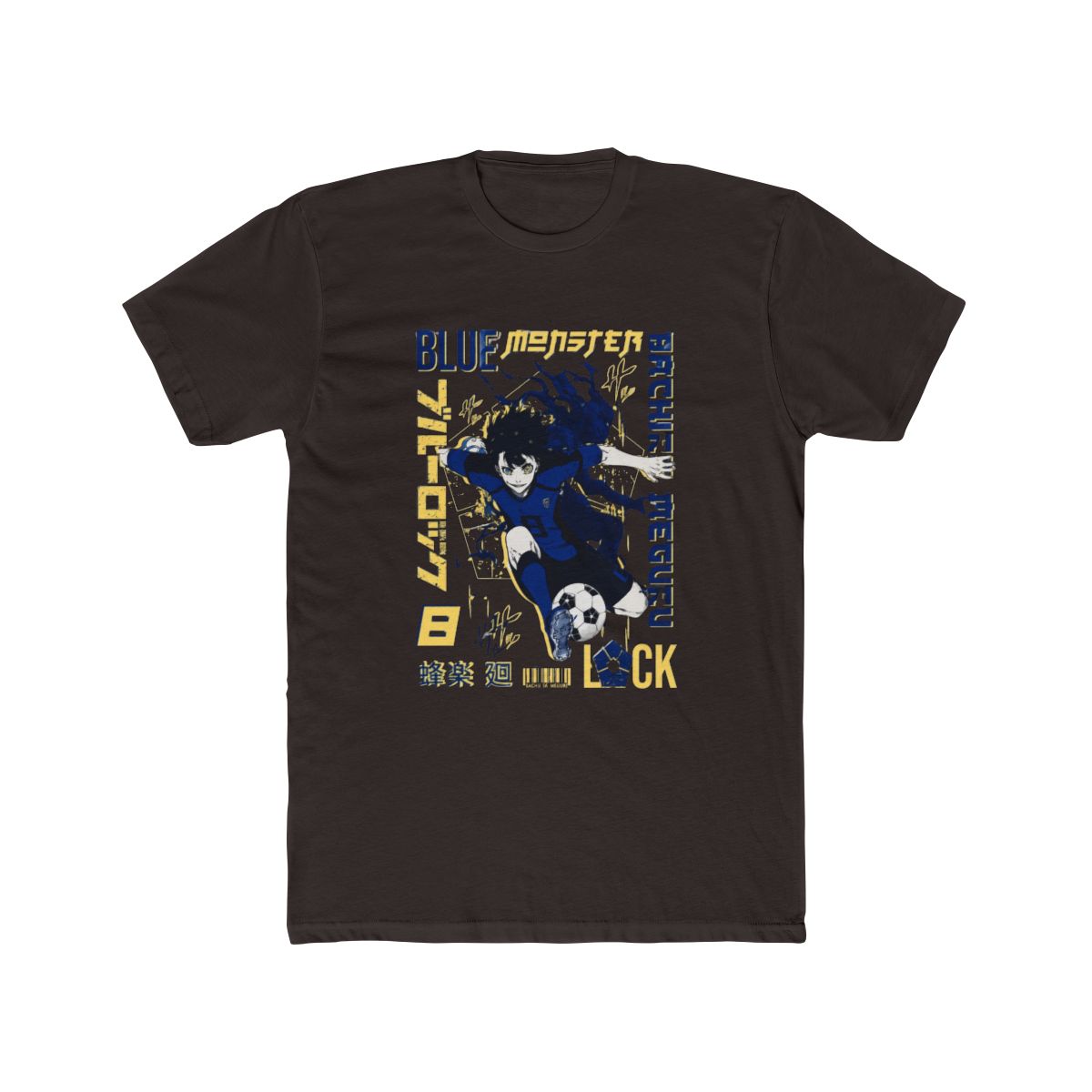Blue Monster Bachira Meguru Lock Blue Lock Anime Football Fan T Shirt - alternate angle 4, merchandise