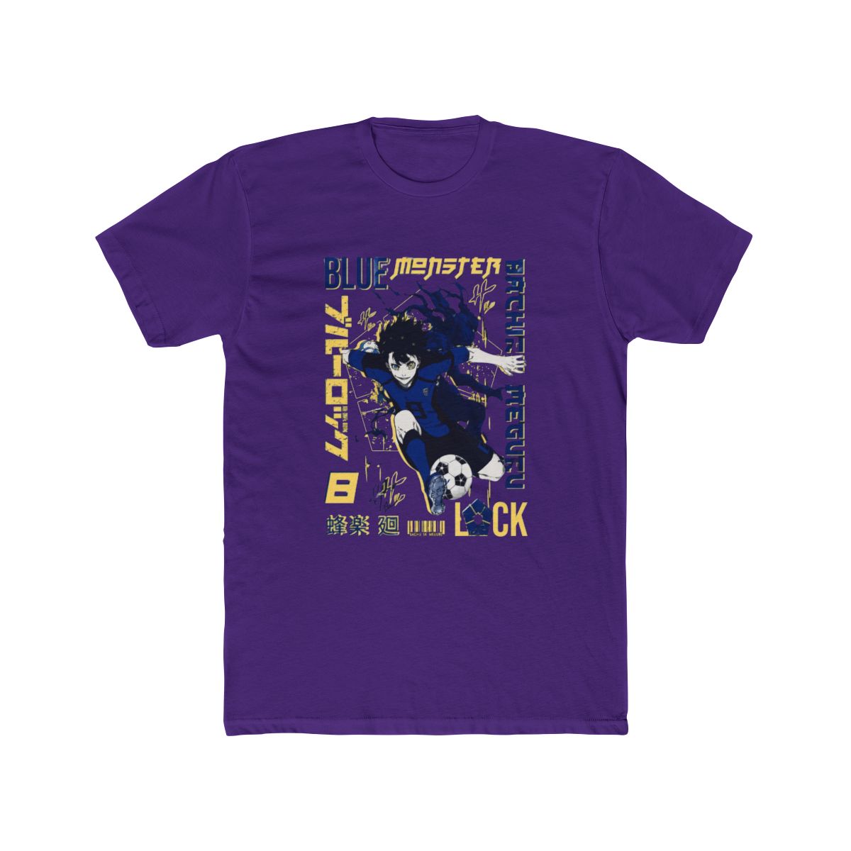 Blue Monster Bachira Meguru Lock Blue Lock Anime Football Fan T Shirt