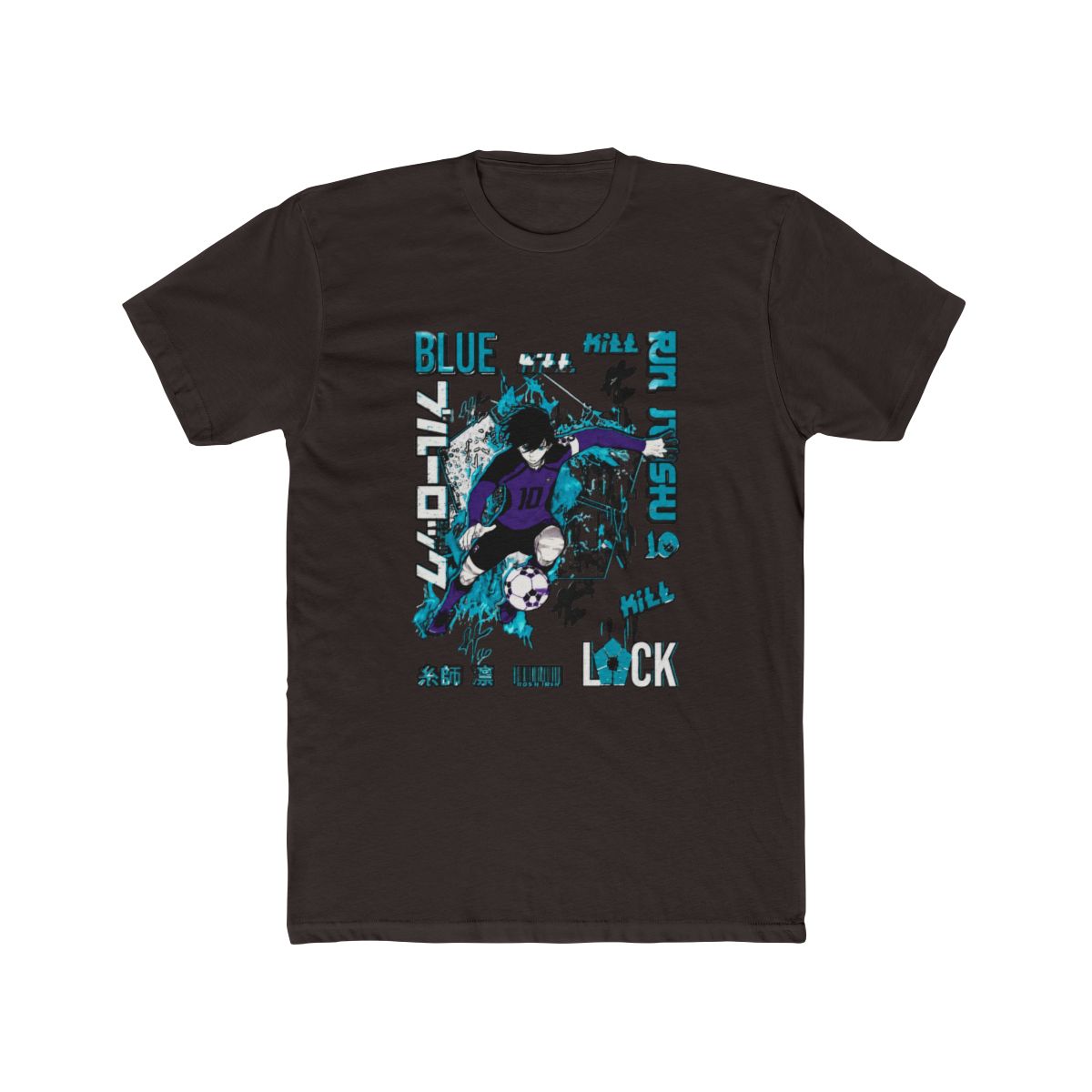 Blue Lock Rin Itoshi Anime Soccer Manga Fandom T Shirt - alternate angle 2, merchandise