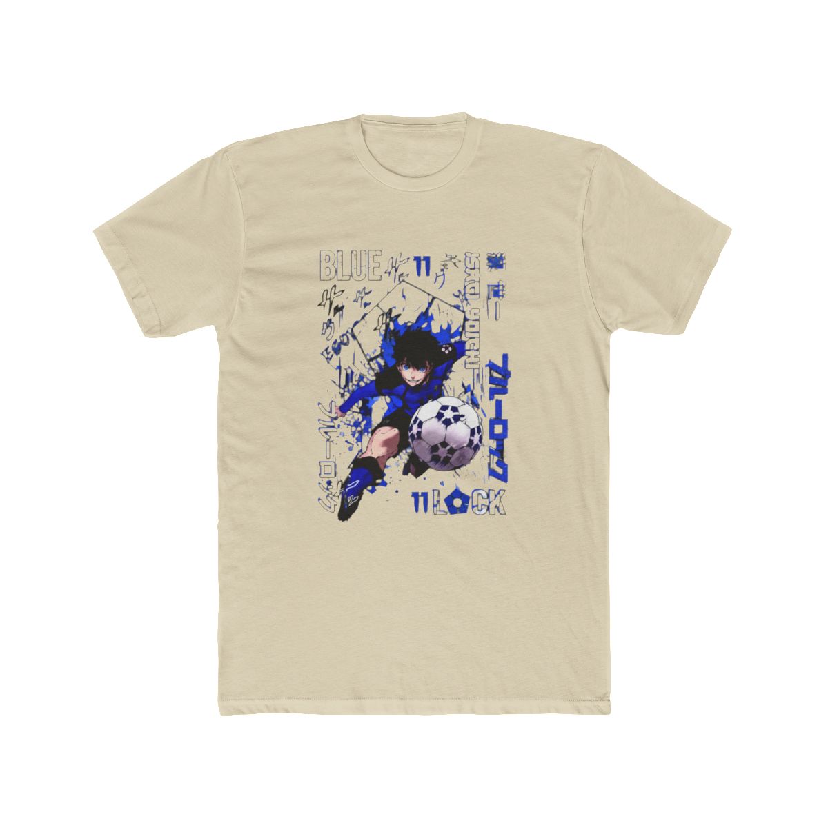 Blue Lock Isagi Yoichi Anime Manga Soccer Fan T Shirt - alternate angle 5, merchandise