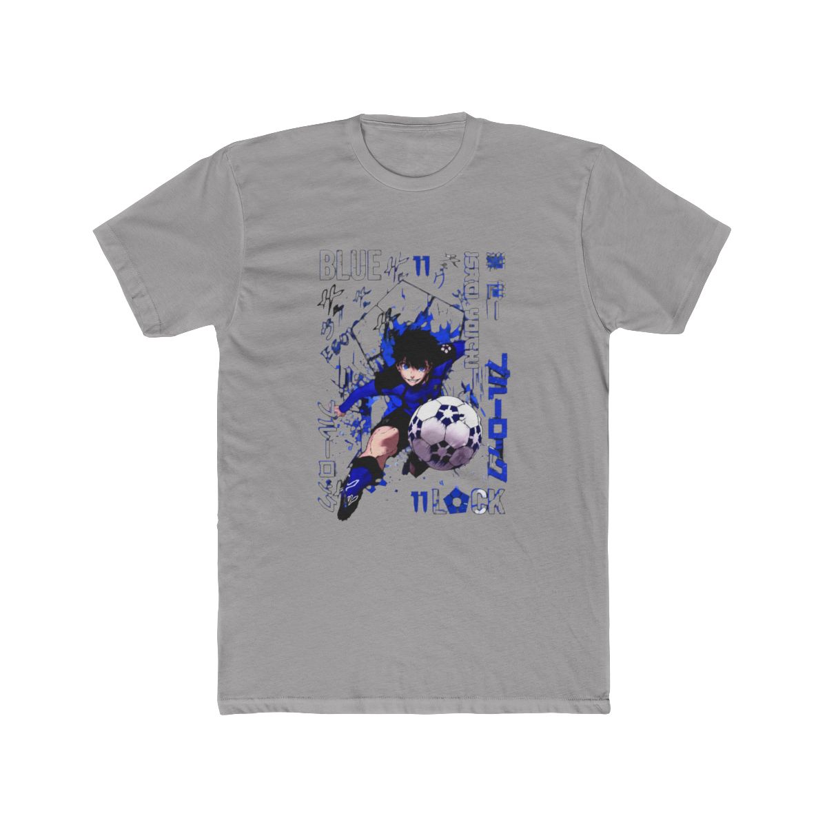 Blue Lock Isagi Yoichi Anime Manga Soccer Fan T Shirt - alternate angle 3, merchandise