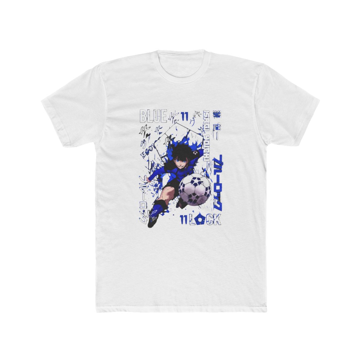 Blue Lock Isagi Yoichi Anime Manga Soccer Fan T Shirt - alternate angle 2, merchandise