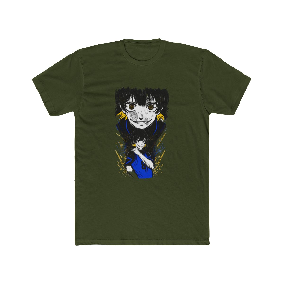Blue Lock Isagi Yoichi Anime Manga Fan T Shirt - alternate angle 2, merchandise