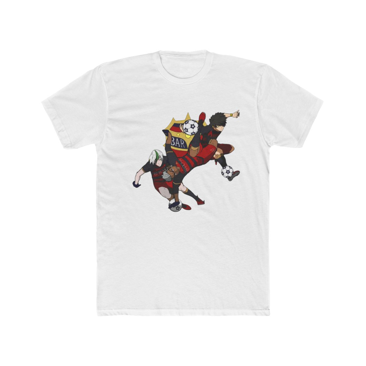 Blue Lock X Bara Spanish Striker Elite Anime Crossover T Shirt - alternate angle 2, merchandise