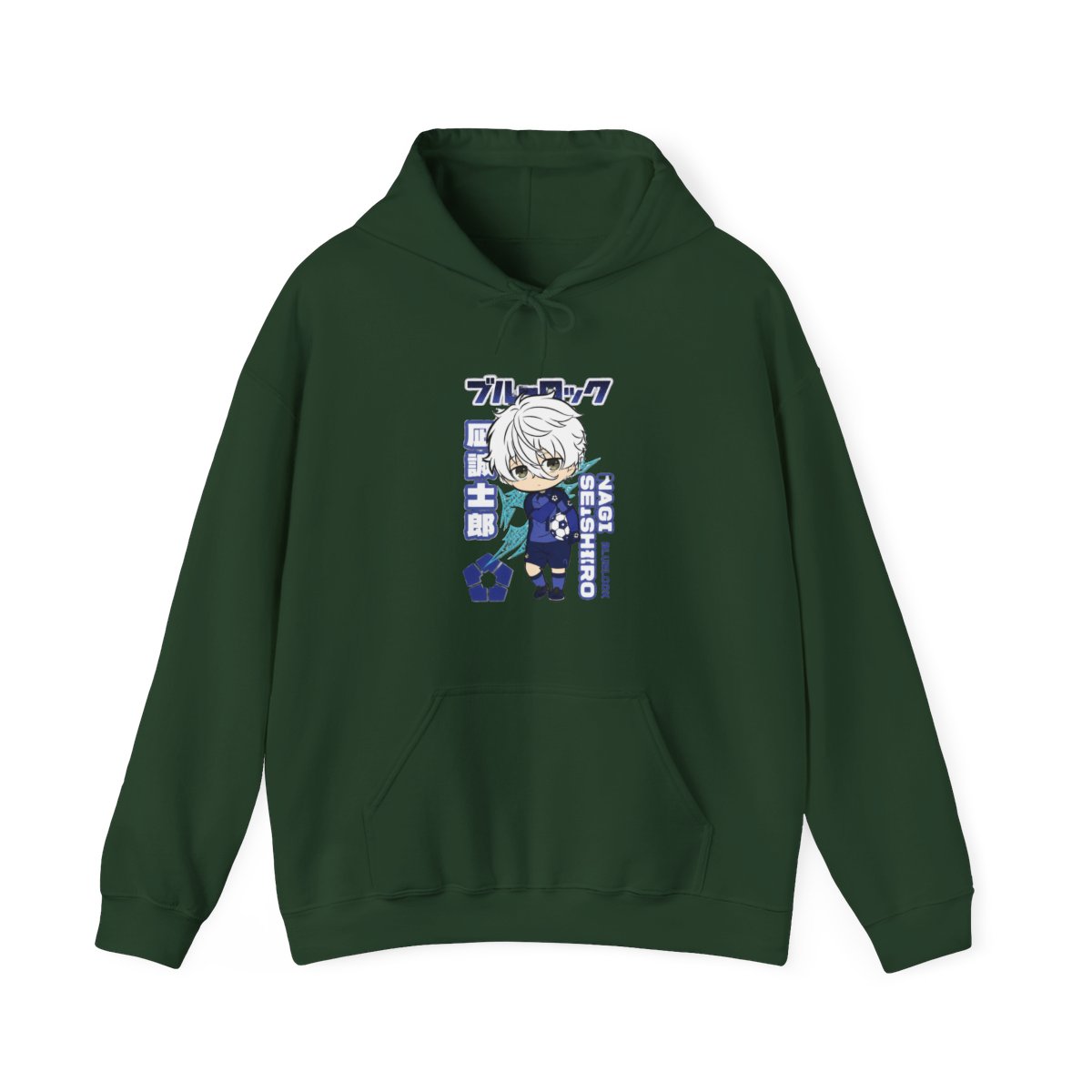 Nagi Seishiro Hoodie Blue Lock Striker Icon - alternate angle 5, merchandise