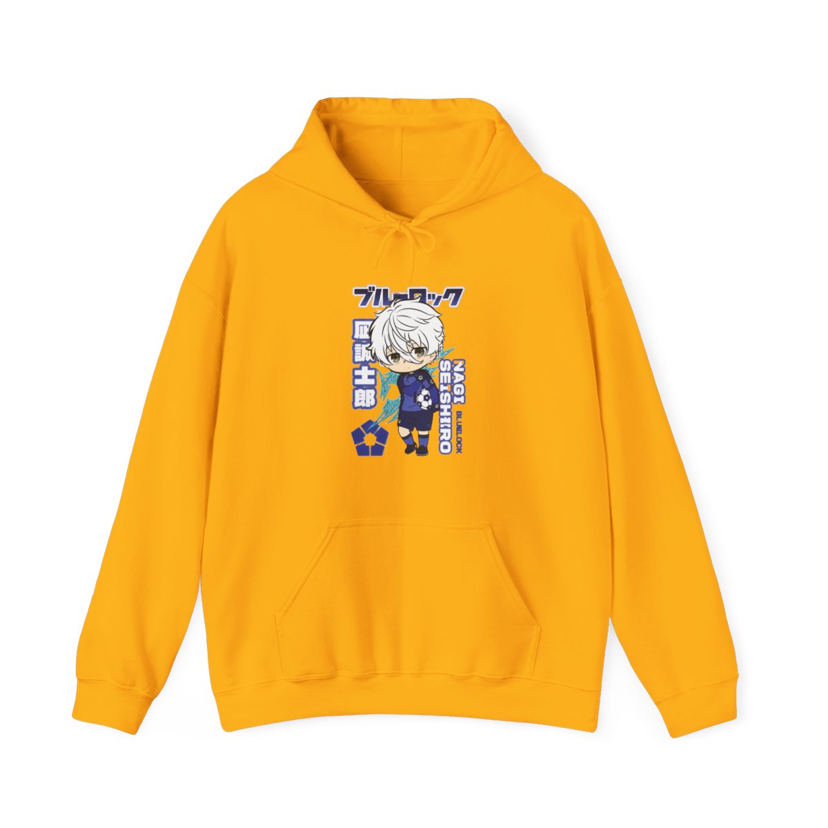 Nagi Seishiro Hoodie Blue Lock Striker Icon - alternate angle 3, merchandise