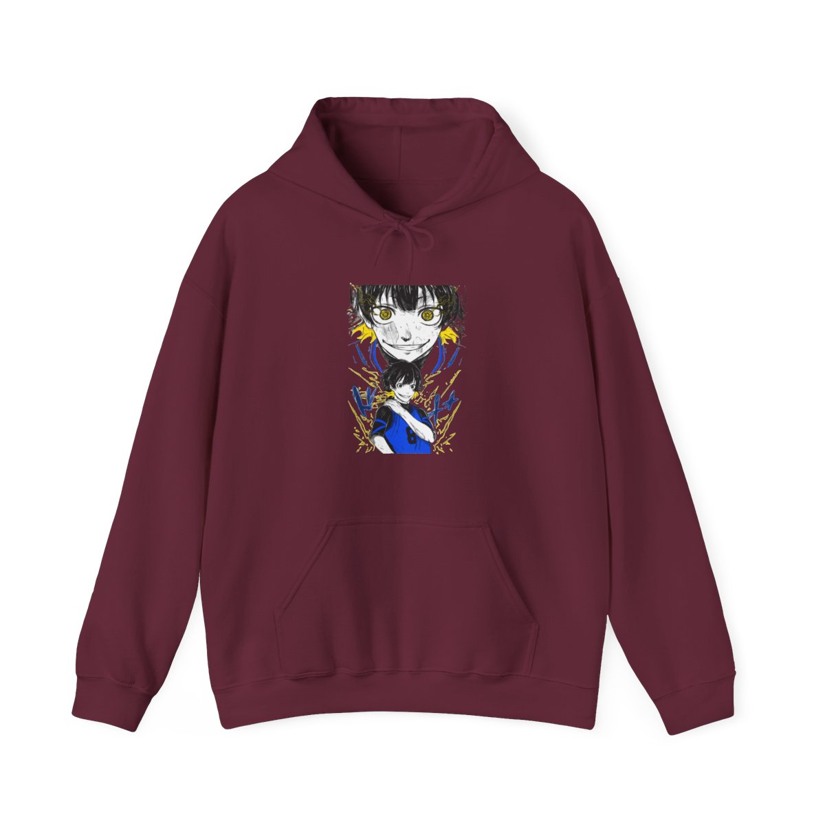 Bachi Hoodie Blue Lock Intense Yellow Eyes Stare Down