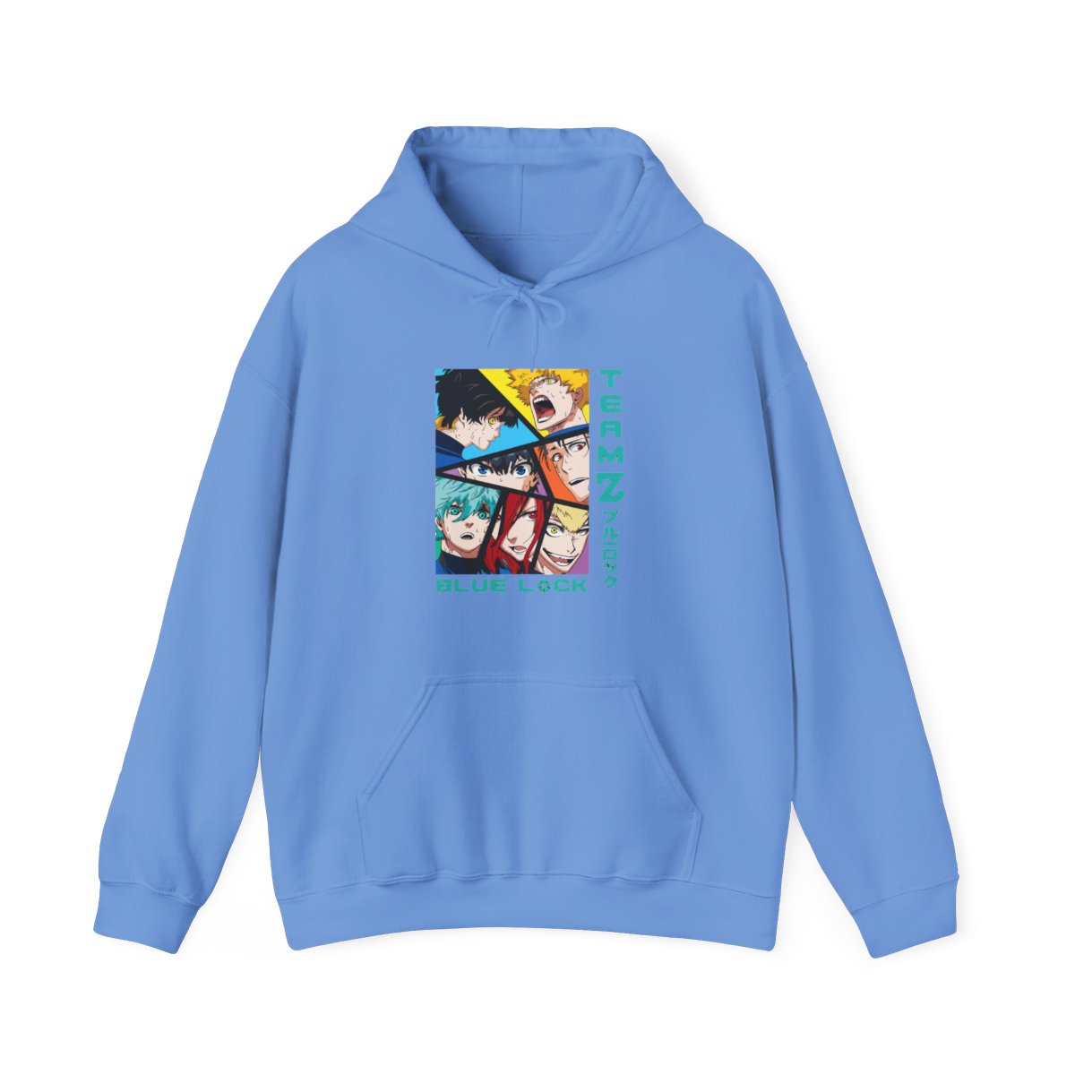 Blue Lock Hoodie Team Z Isagi Bachira Soccer Play - alternate angle 2, merchandise