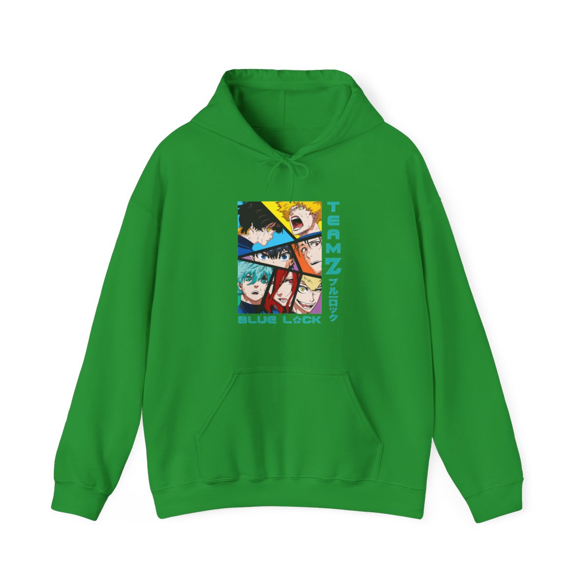 Blue Lock Hoodie Team Z Isagi Bachira Soccer Play - alternate angle 3, merchandise